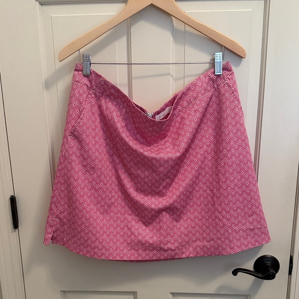 Lady Hagen Pink Geometric Golf Skirt